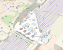 Avec cartes.app, vous pouvez naviguer dans la myriade de plans d'intérieur entretenus par la communauté OpenStreetMap.
